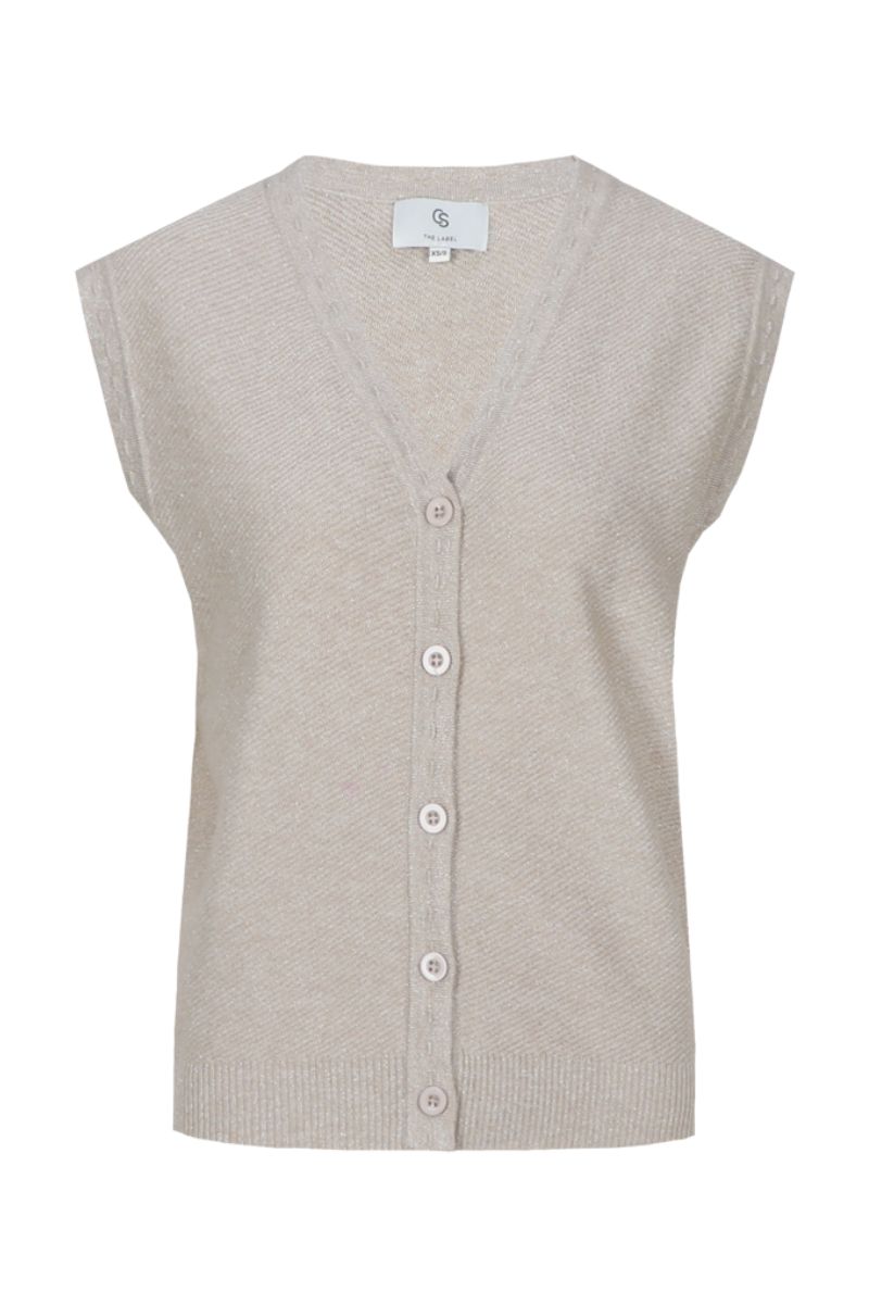 C&S Kerstin Gilet Sand – Tijdloos | Feliz